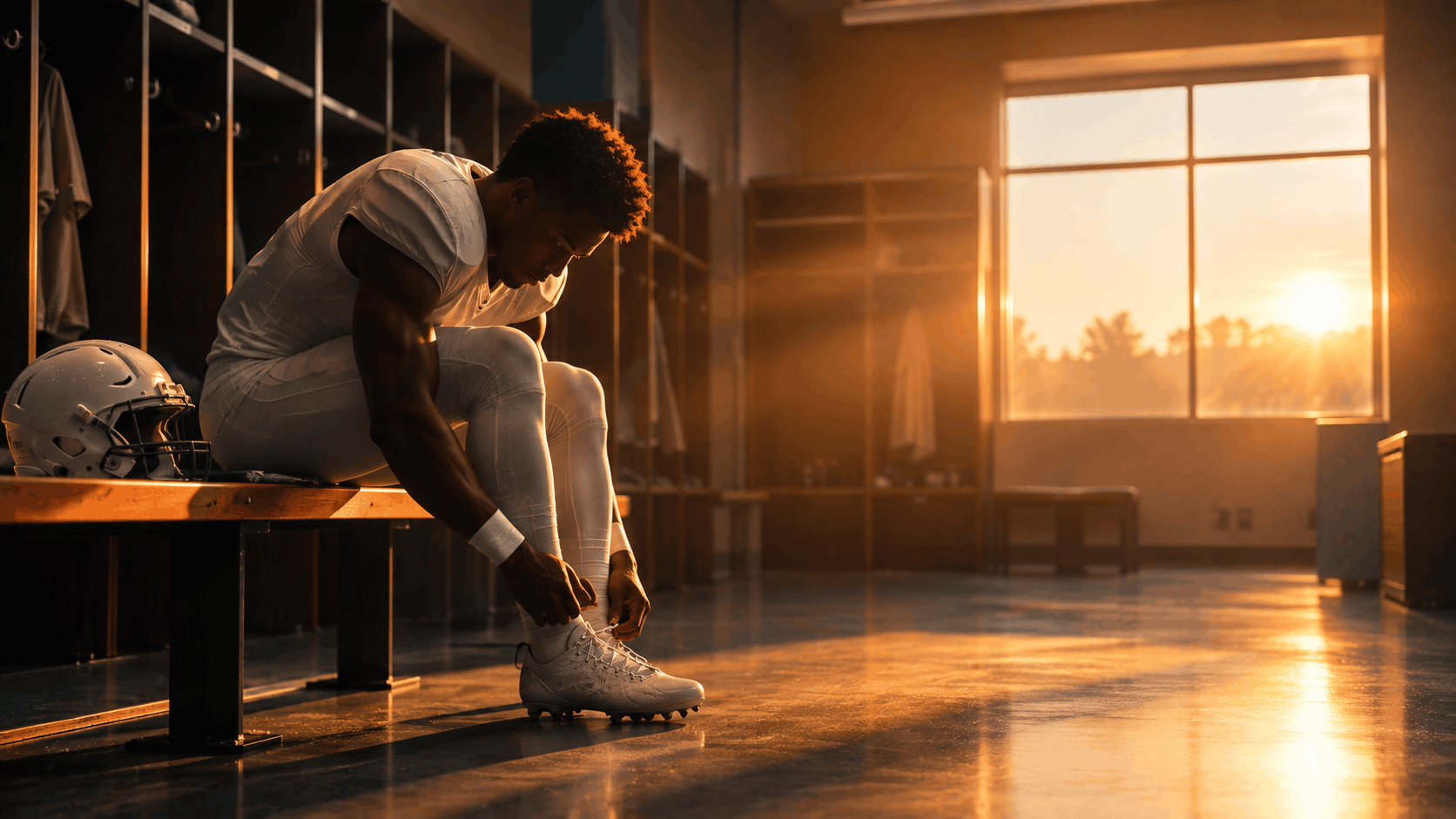 Football receiver preparing for a fresh start at a new team