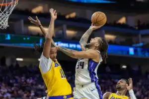 Ziaire Williams of the Los Angeles Lakers in action during the 2026-27 NBA season