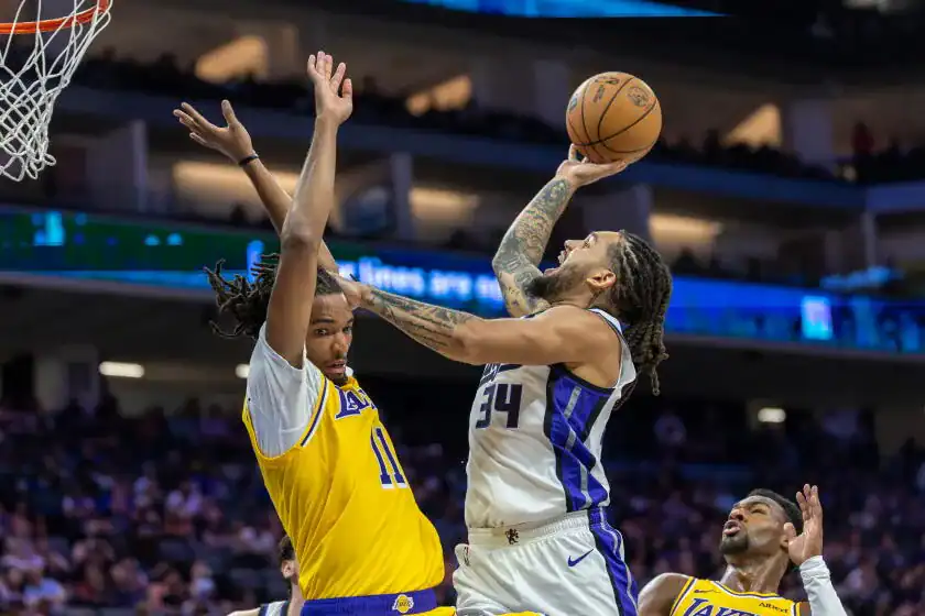 Ziaire Williams of the Los Angeles Lakers in action during the 2026-27 NBA season