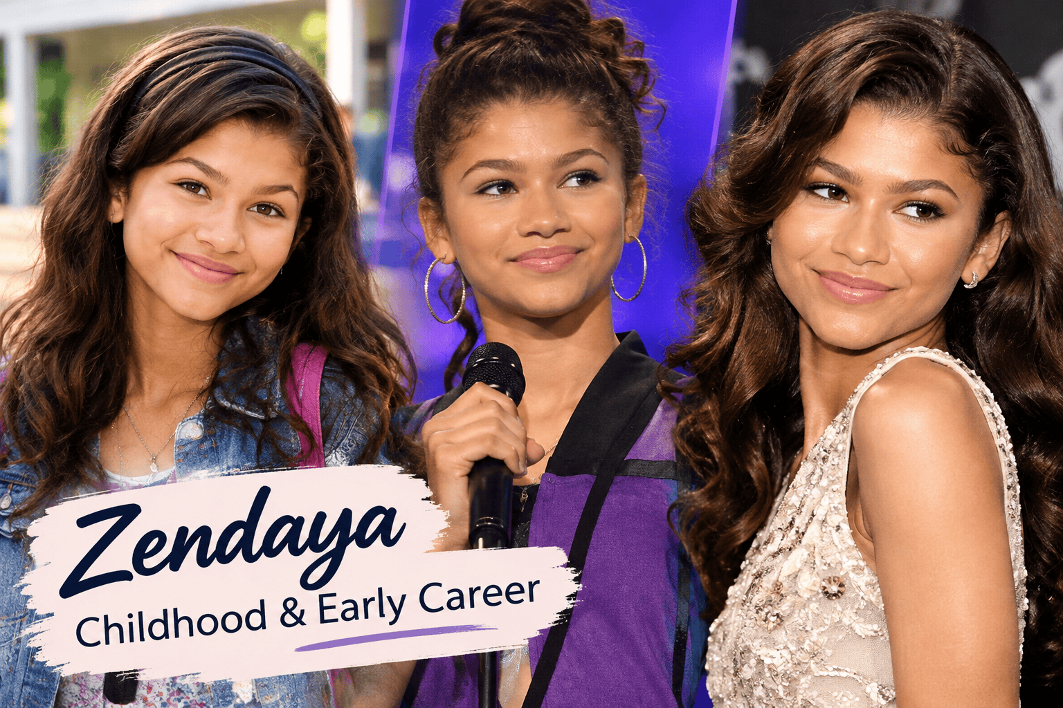 Zendaya during her Disney Channel Shake It Up era